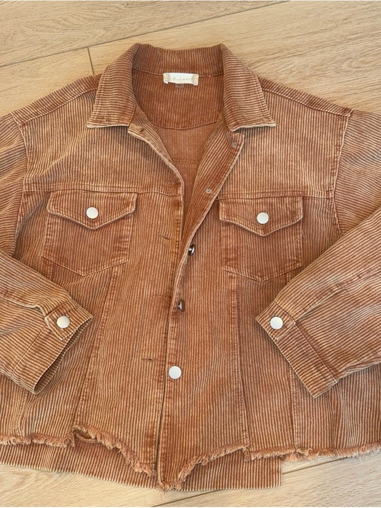 Altar'd State Jackets & Blazers - Altar'd State Corduroy Trucker Jacket in Rust
